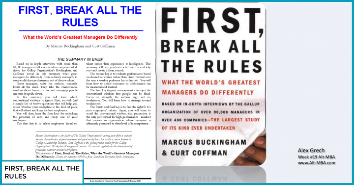 First, Break All the Rules