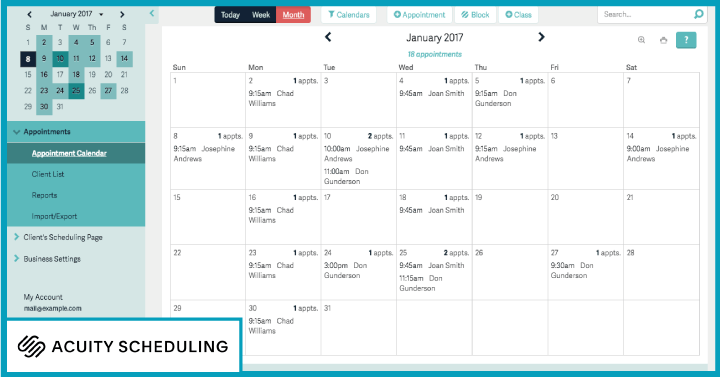 Acuity Scheduling