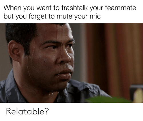 man sweating profusely after being caught