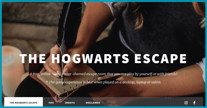 Hogwarts Digital Escape Room