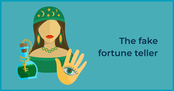 The fake fortune teller