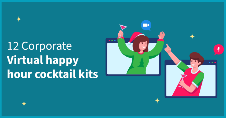 12 Corporate virtual happy hour cocktail kits