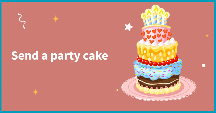 Send a party cake