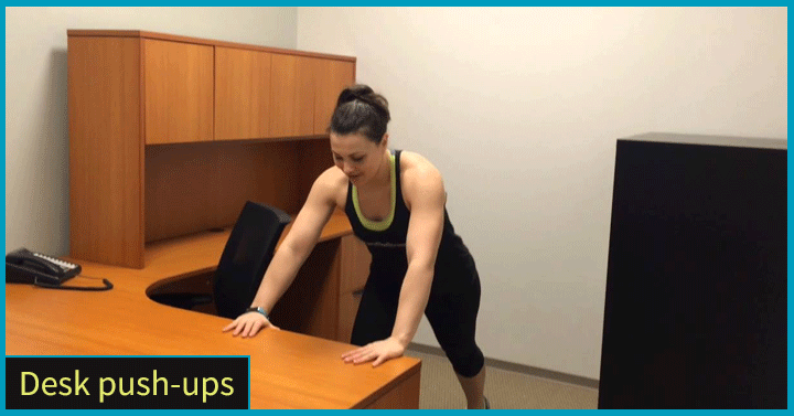 Desk push-ups