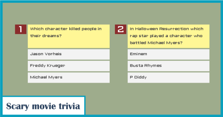 Scary movie trivia