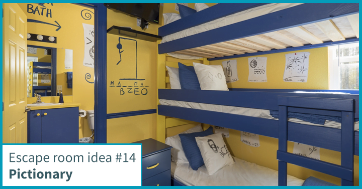Escape room idea #14: Pictionary