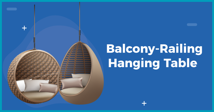 Balcony-Railing Hanging Table