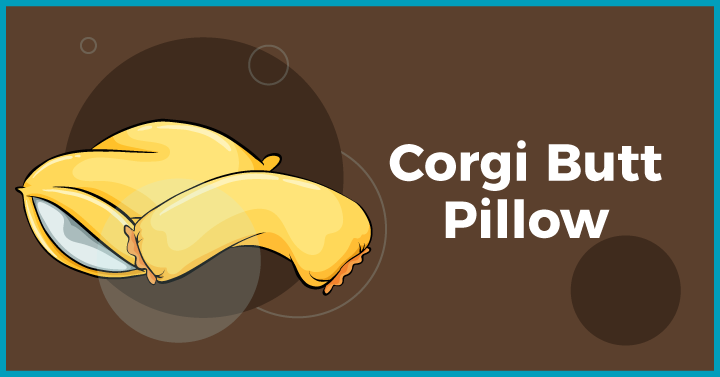 Corgi butt pillow