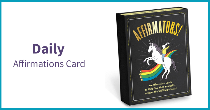 Daily affirmations card