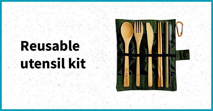 Reusable utensil kit
