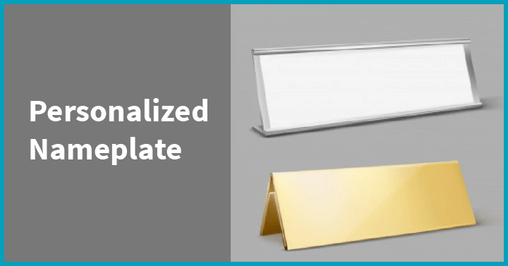 Personalized nameplate