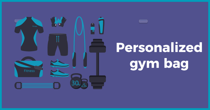 Personalized gym bag