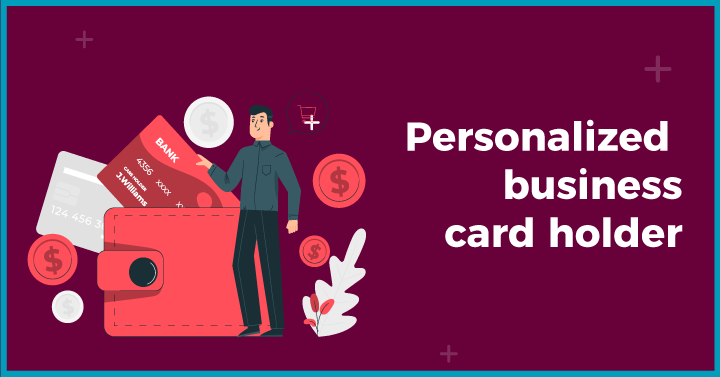 Personalized business card holder