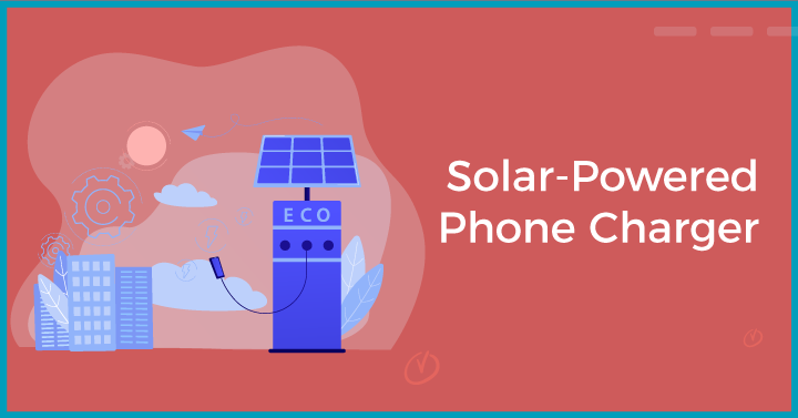 Solar-powered phone charger