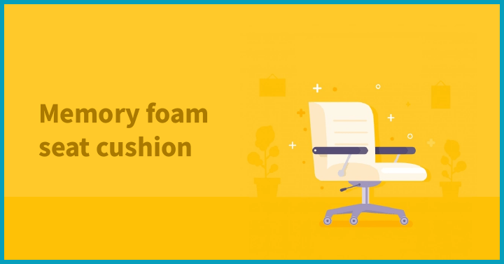 Memory foam seat cushion