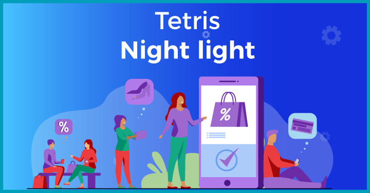 Tetris night light