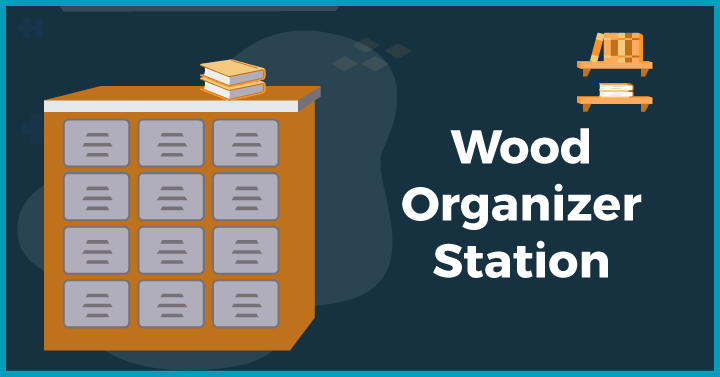 Wood organizer station
