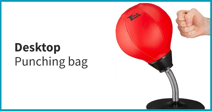 Desktop punching bag
