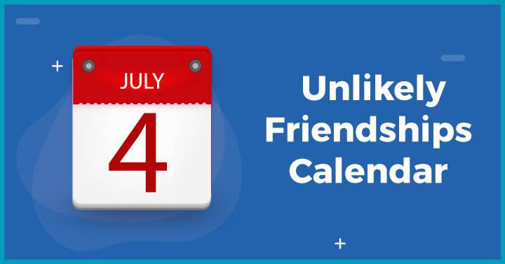 Unlikely friendships calendar