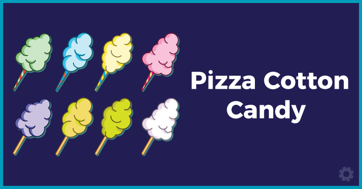  Pizza Cotton Candy