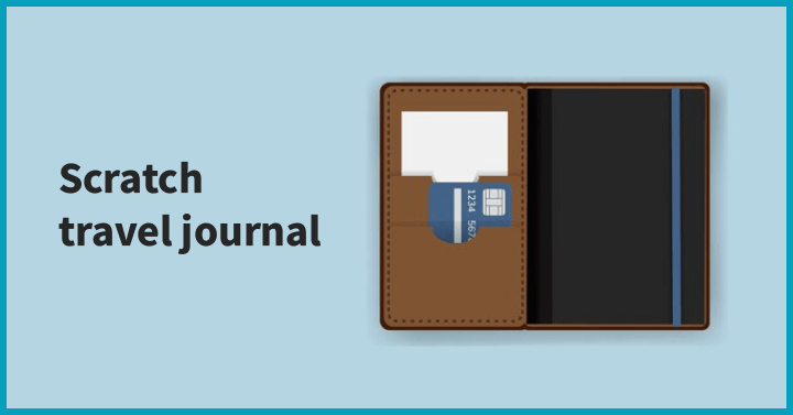 Scratch travel journal