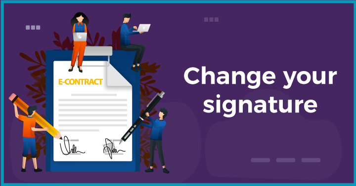 Change your signature
