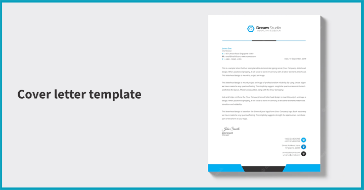 Cover letter template 
