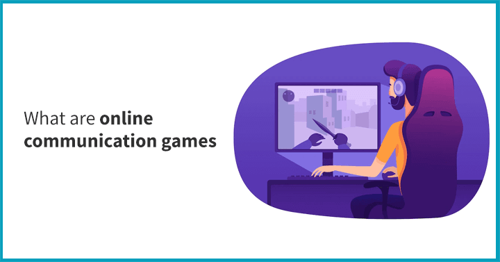 What are online communication games?