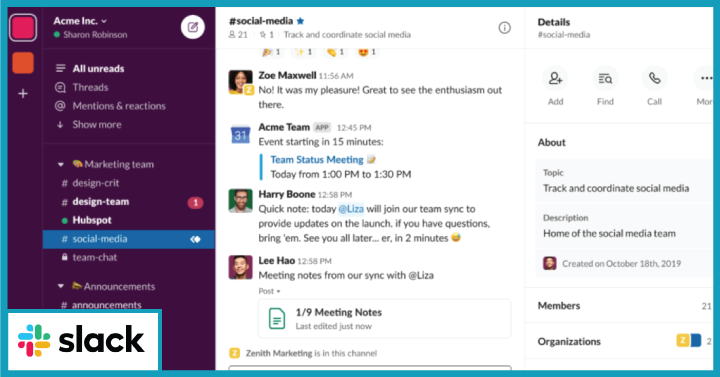 Slack for Work Collaboration