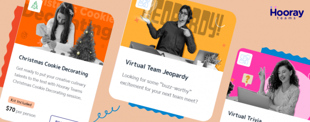 virtual office party ideas for work - facilitated events