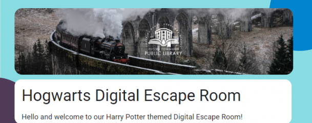 virtual Halloween escape room - The Hogwarts Digital Escape Room