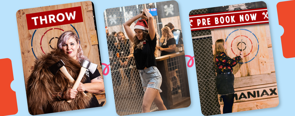 Bust your Stress at Maniax Axe throwing